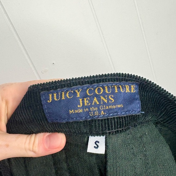 ✨Y2K 2000’s Vintage Juicy Couture Jeans Black Corduroy Pleated Mini Skirt Preppy - Picture 6 of 9